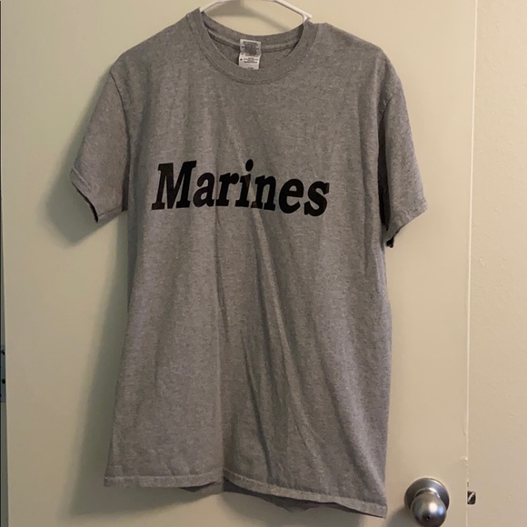 Marine Corps Grey T-Shirt - Picture 1 of 3